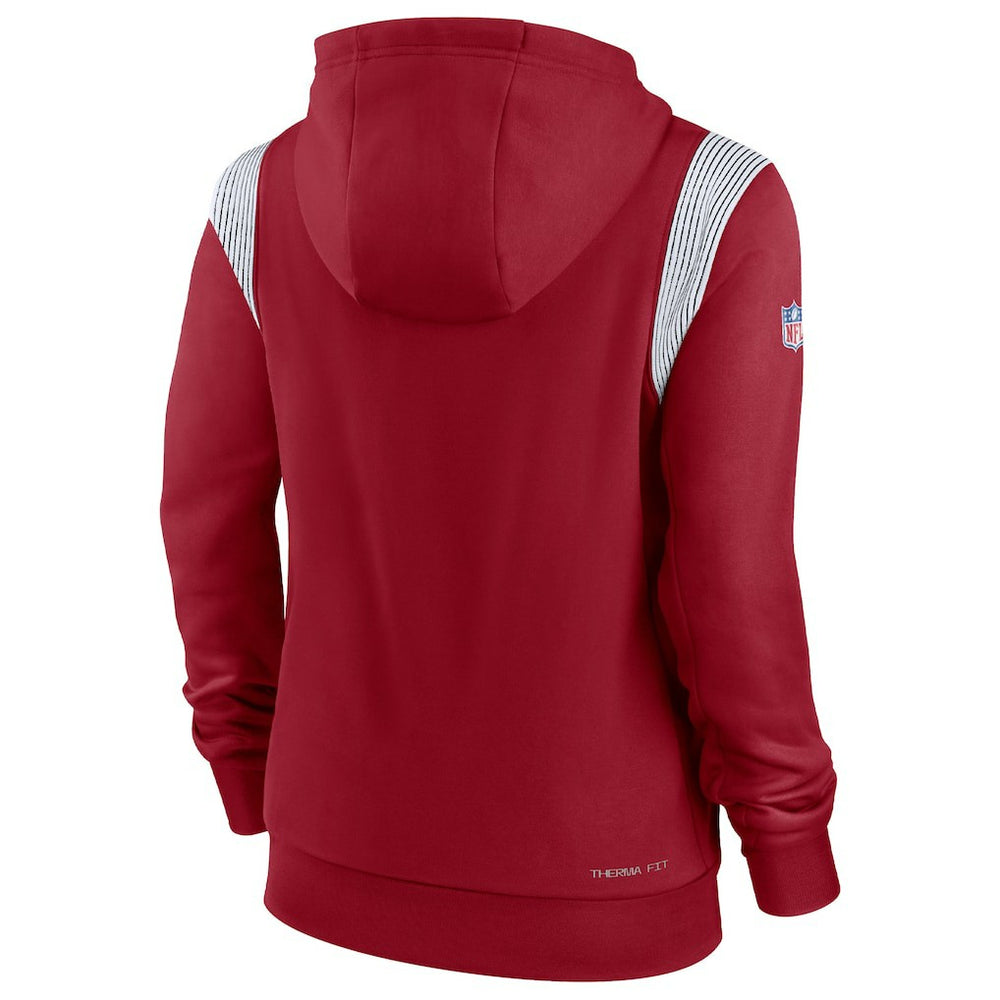Women's Sideline Stack Performance Pullover Hoodie - Arizona Cardinals