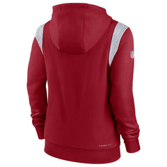 Women's Sideline Stack Performance Pullover Hoodie - Arizona Cardinals