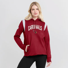 Women's Sideline Stack Performance Pullover Hoodie - Arizona Cardinals