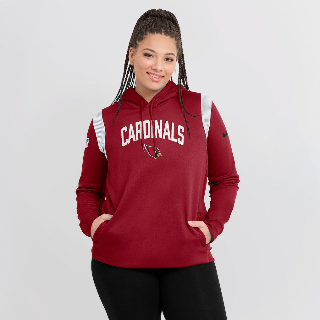 Women's Sideline Stack Performance Pullover Hoodie - Arizona Cardinals