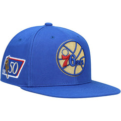 NBA Philadelphia 76ers 50th Anniversary Snapback Hat