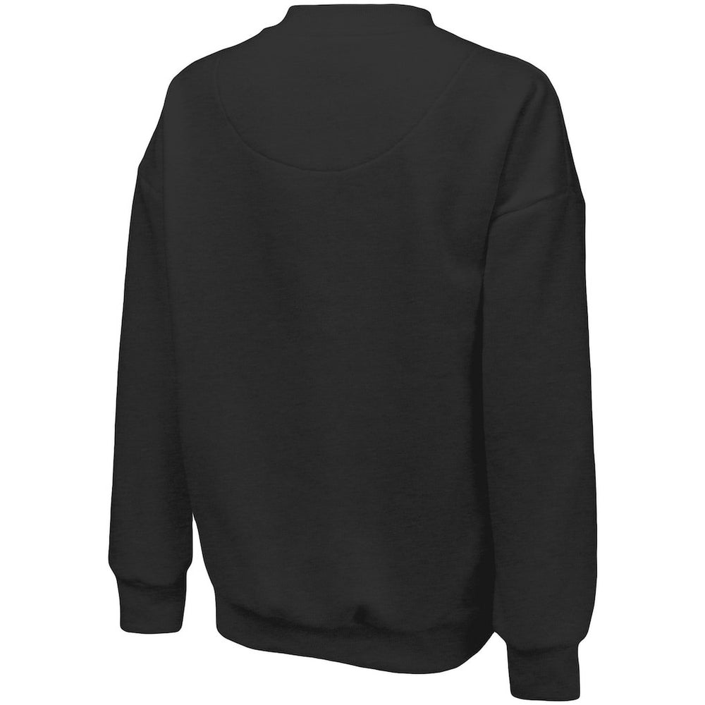 NBA Brooklyn Nets Majestic Threads Women's Bank Shot Pullover Tri-Blend Sweatshirt