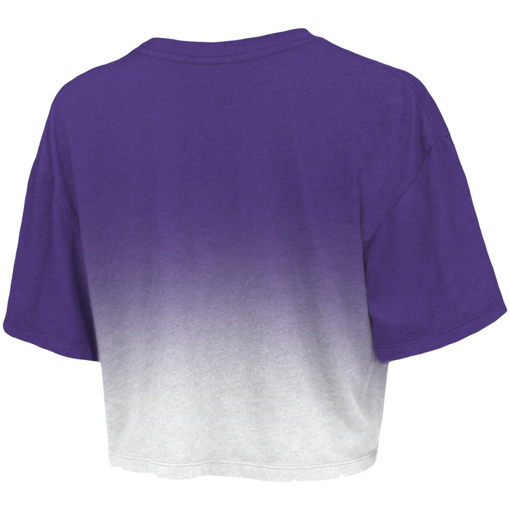 NBA Los Angeles Lakers Majestic Threads Women's Dirty Dribble Tri-Blend Cropped T-Shirt
