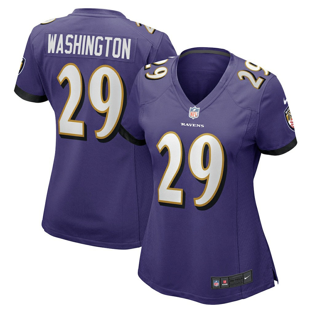 Ar'Darius Washington  Women's Player Game Jersey - Baltimore Ravens