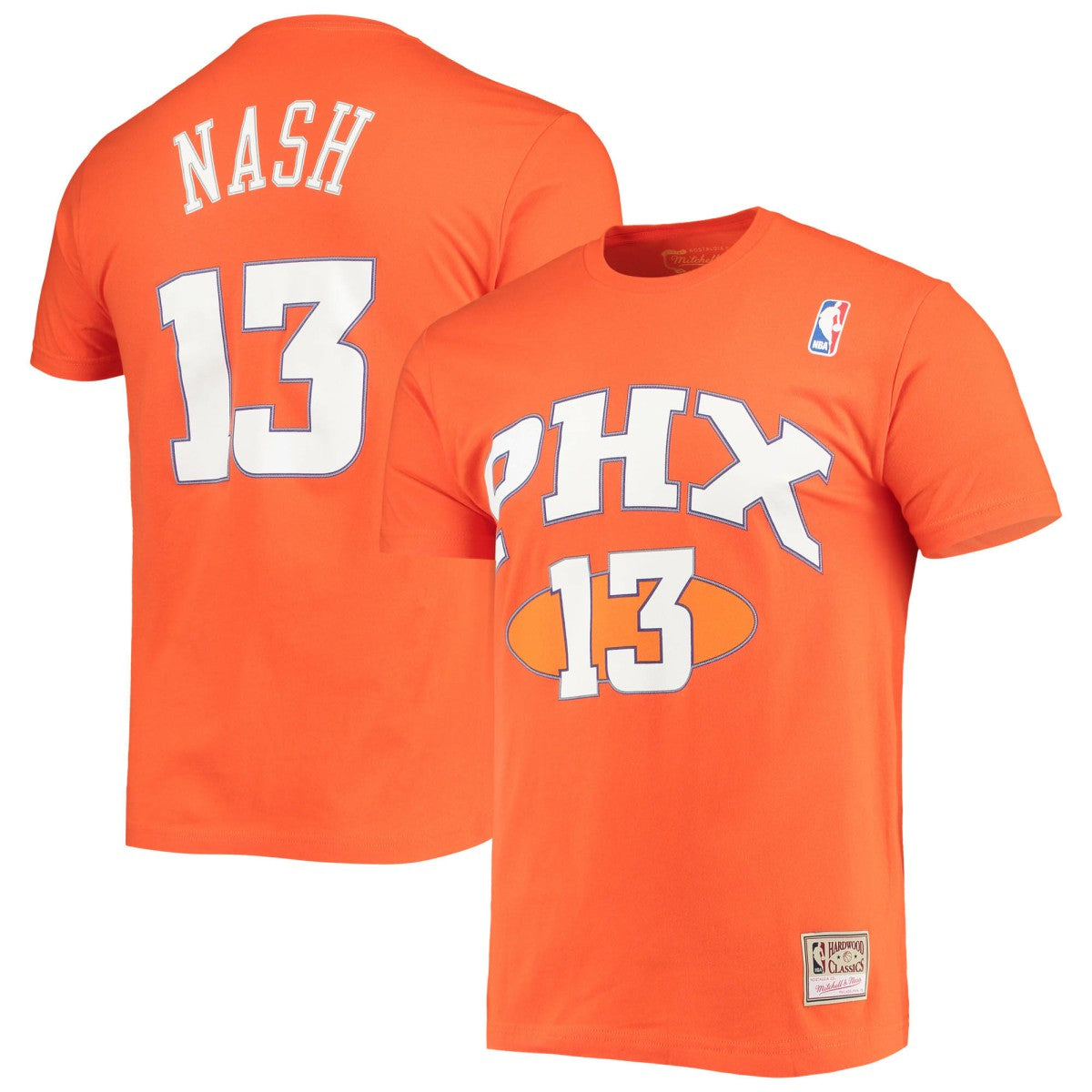 NBA Steve Nash Phoenix Suns Hardwood Classics Stitch Name & Number T-Shirt
