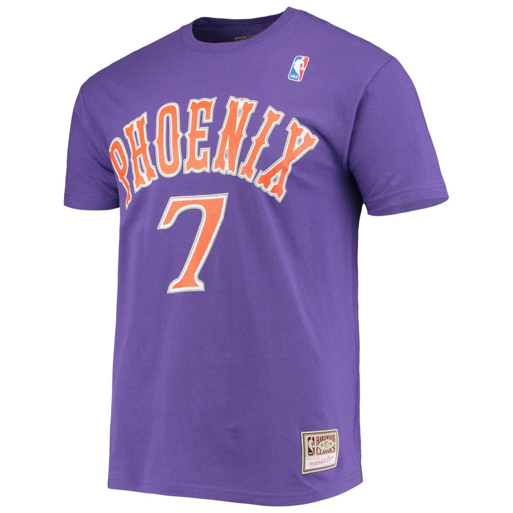 NBA Kevin Johnson Phoenix Suns Hardwood Classics Stitch Name & Number T-Shirt