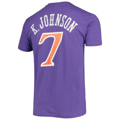 NBA Kevin Johnson Phoenix Suns Hardwood Classics Stitch Name & Number T-Shirt
