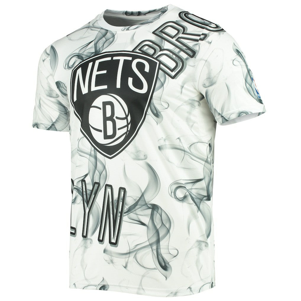NBA Brooklyn Nets FISLL Asymmetric Bold Smoke T-Shirt