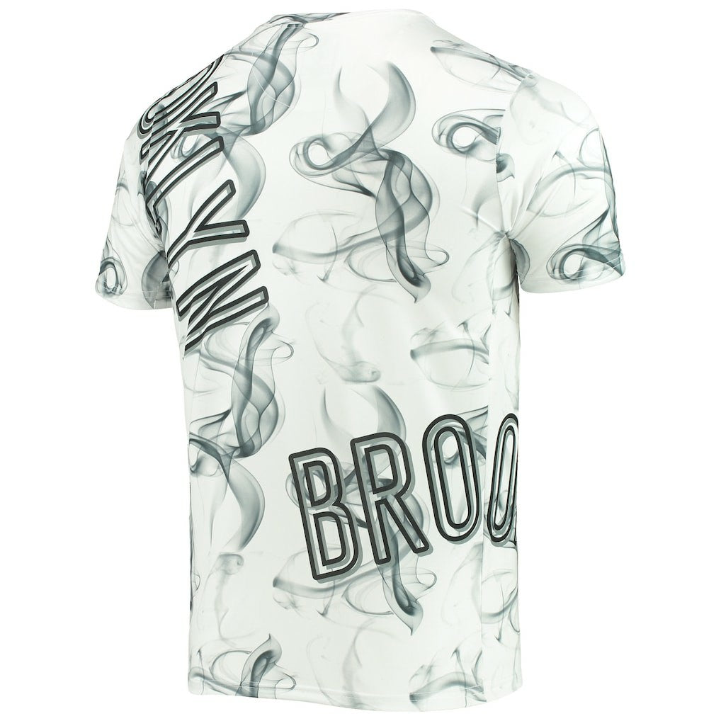 NBA Brooklyn Nets FISLL Asymmetric Bold Smoke T-Shirt