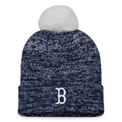 MLB Boston Red Sox Fanatics Women's Iconic Cuffed Knit Hat with Pom