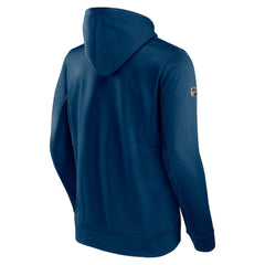 NHL Deep Sea Blue Seattle Kraken Fanatics Authentic Pro Rink Pullover Hoodie