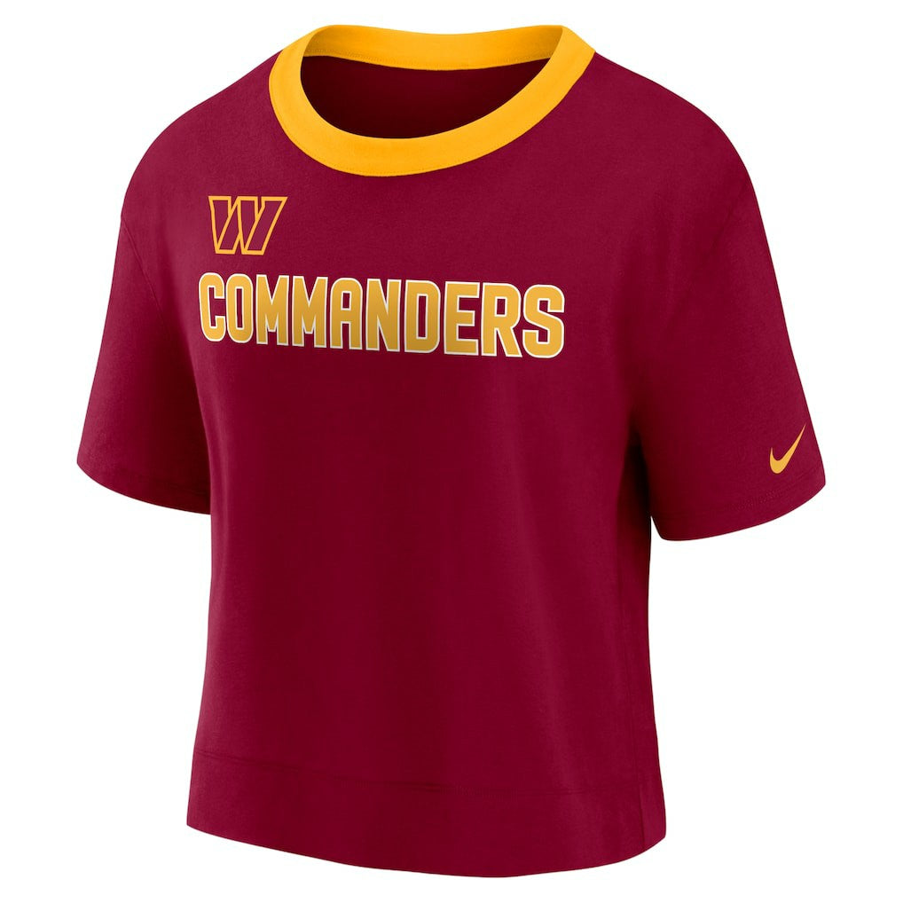 Women's High Hip Fashion Cropped Top - Washington Commanders