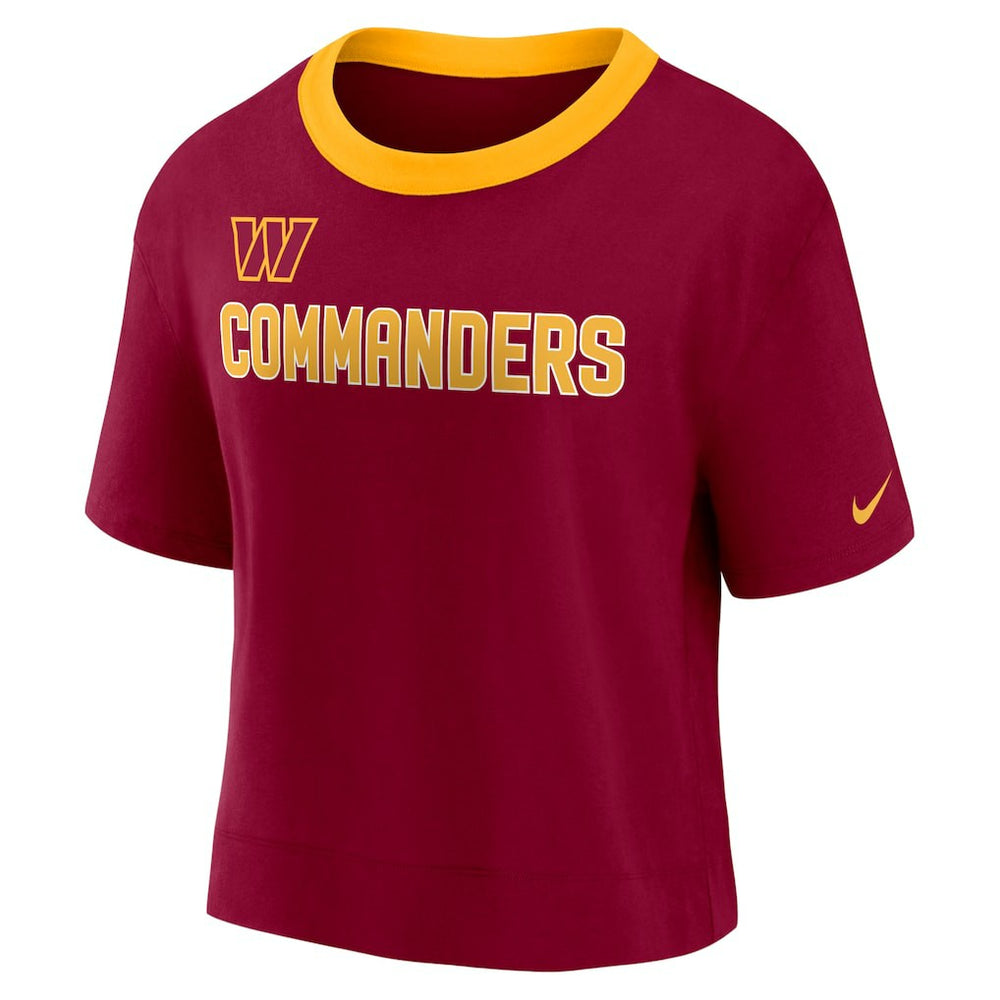 Women's High Hip Fashion Cropped Top - Washington Commanders