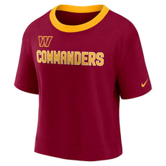Women's High Hip Fashion Cropped Top - Washington Commanders