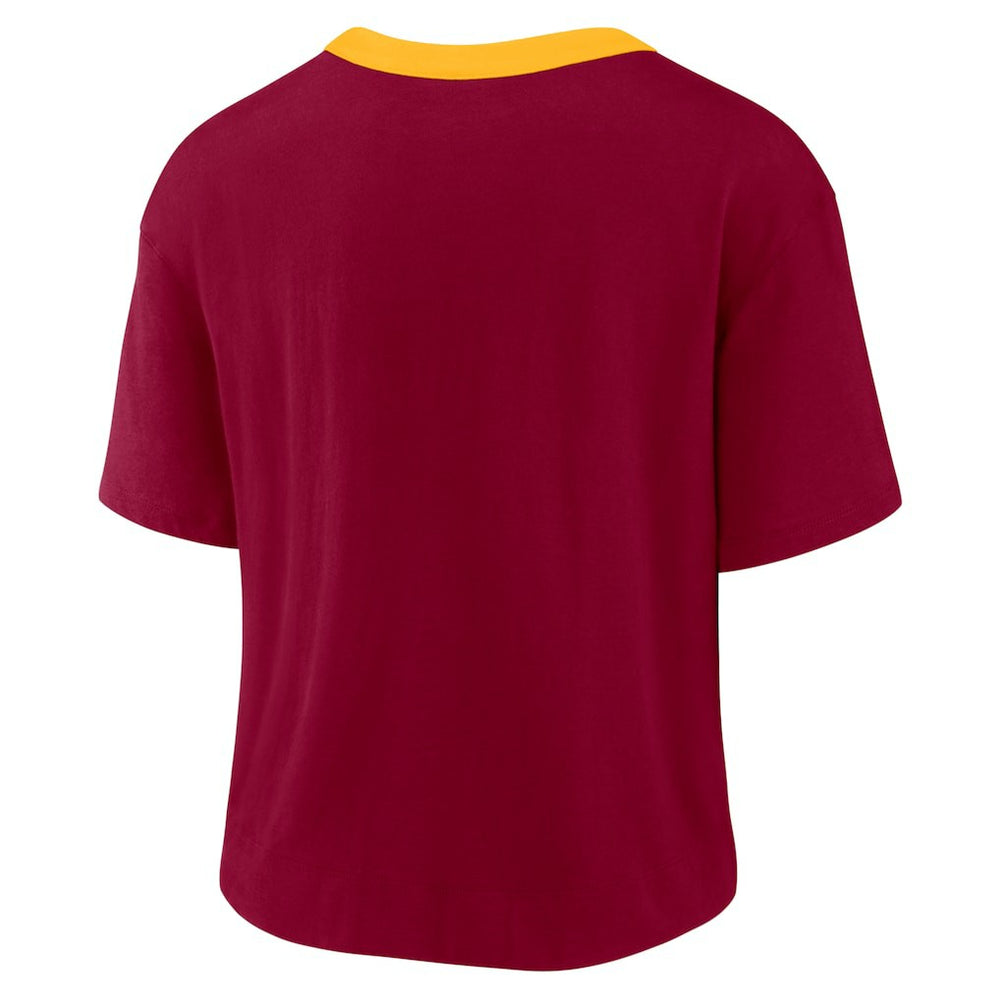 Women's High Hip Fashion Cropped Top - Washington Commanders