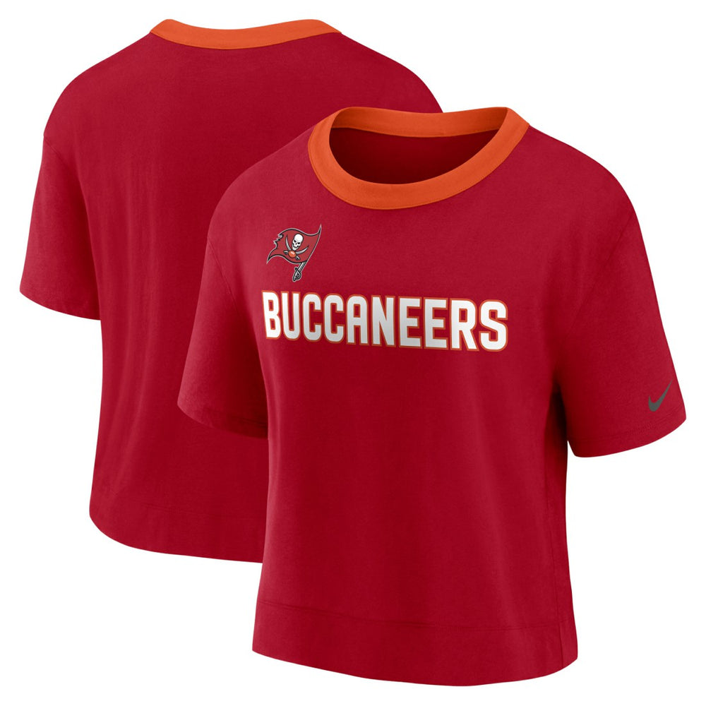 Women's High Hip Fashion Cropped Top - Tampa Bay Buccaneers