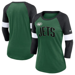 Women's Football Pride Raglan 3/4-Sleeve T-Shirt - New York Jets