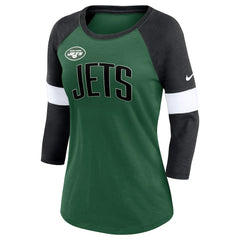 Women's Football Pride Raglan 3/4-Sleeve T-Shirt - New York Jets