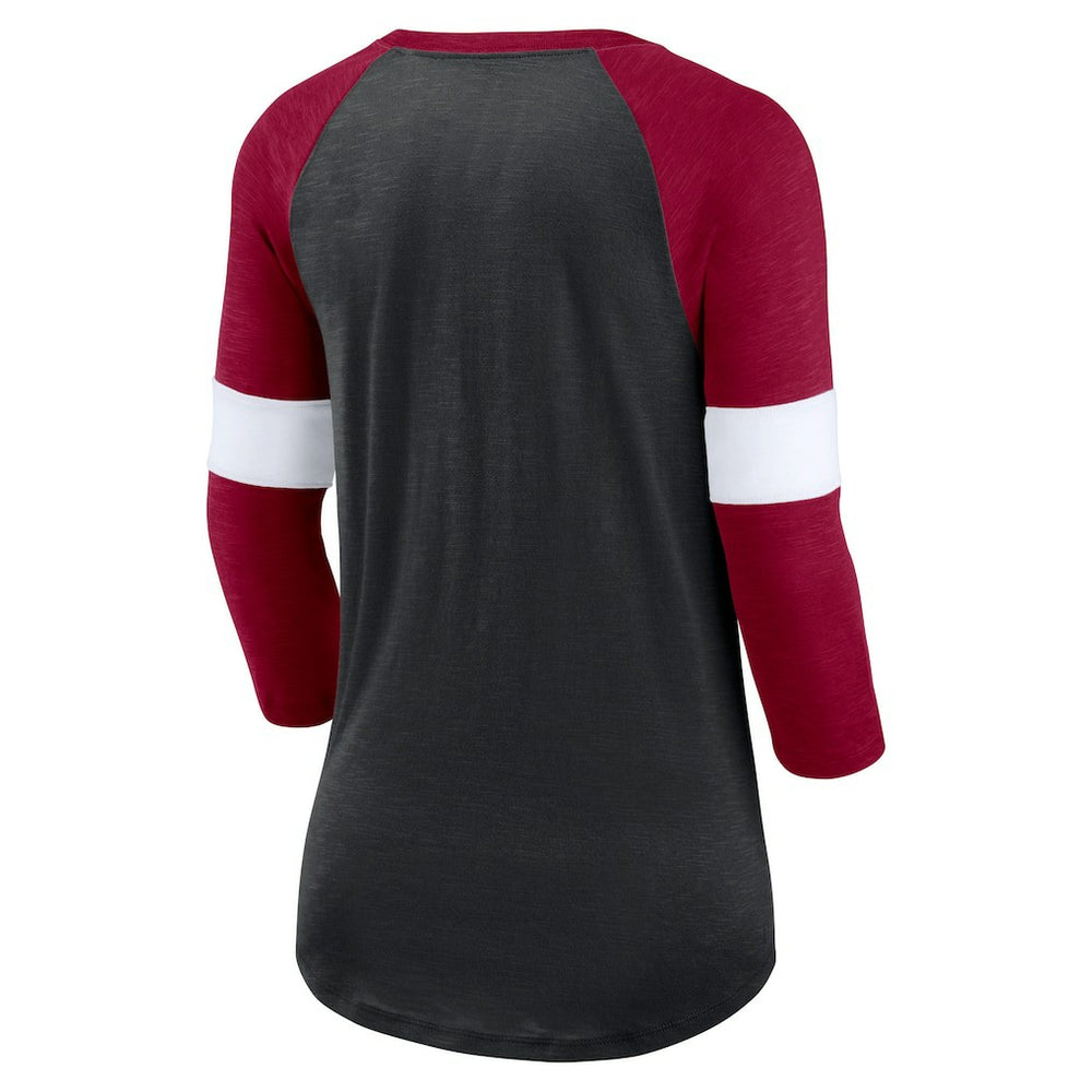 Women's Football Pride Raglan 3/4-Sleeve T-Shirt - Washington Commanders