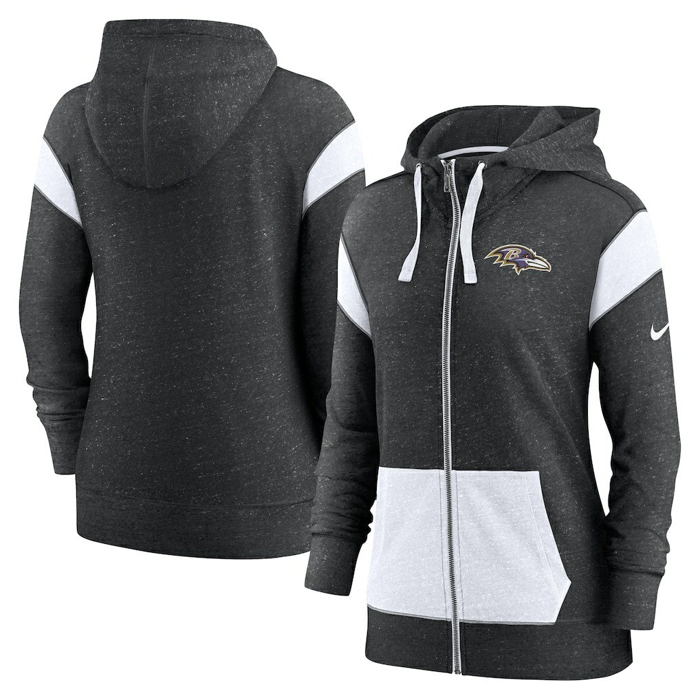 Women's Monaco Lightweight Full-Zip Hoodie - Baltimore Ravens