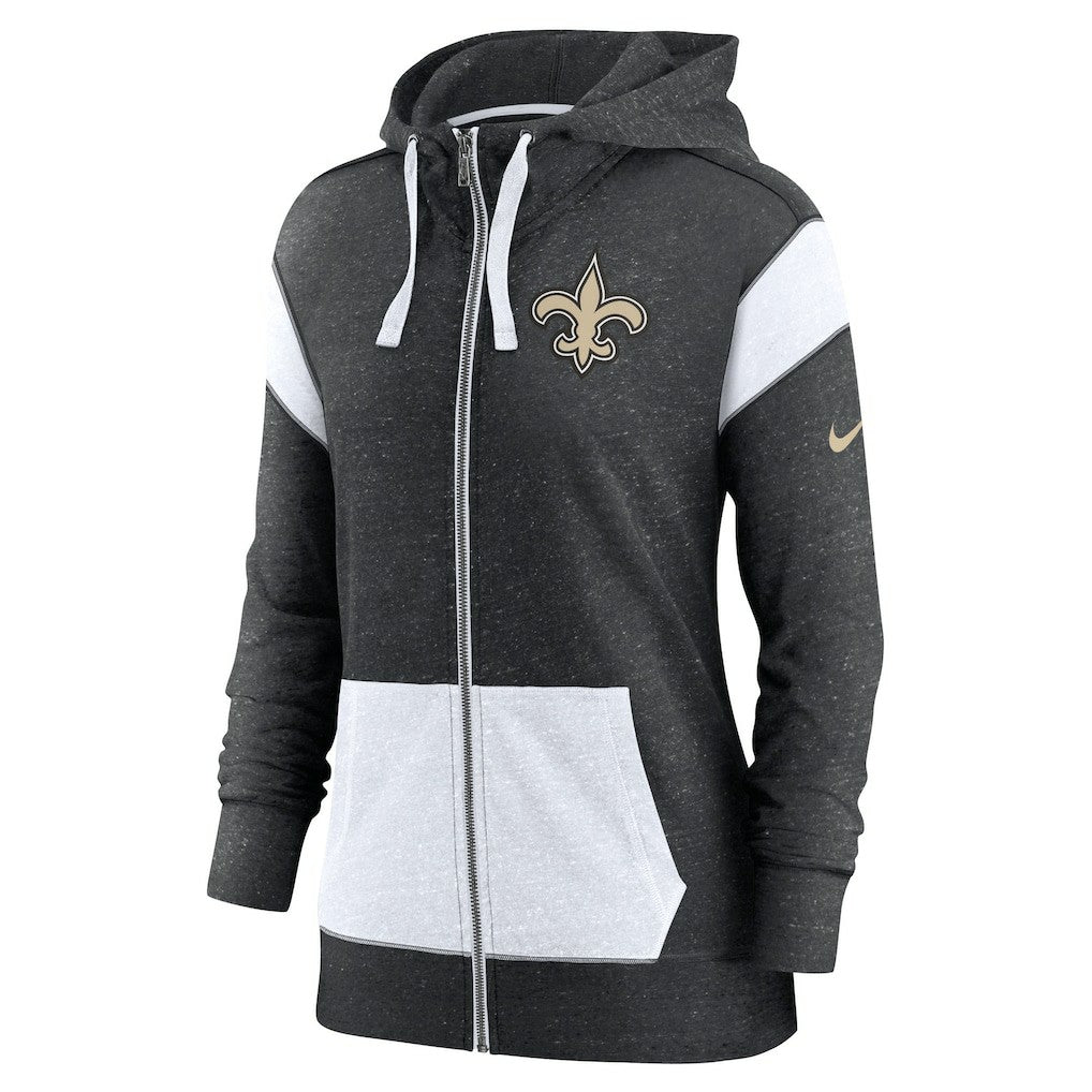Women's Plus Size Monaco Full-Zip Lightweight Hoodie - New Orleans Saints