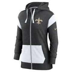 Women's Plus Size Monaco Full-Zip Lightweight Hoodie - New Orleans Saints