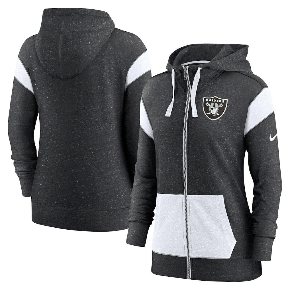 Women's Plus Size Monaco Full-Zip Lightweight Hoodie - Las Vegas Raiders