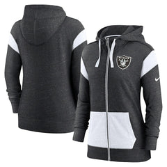 Women's Plus Size Monaco Full-Zip Lightweight Hoodie - Las Vegas Raiders