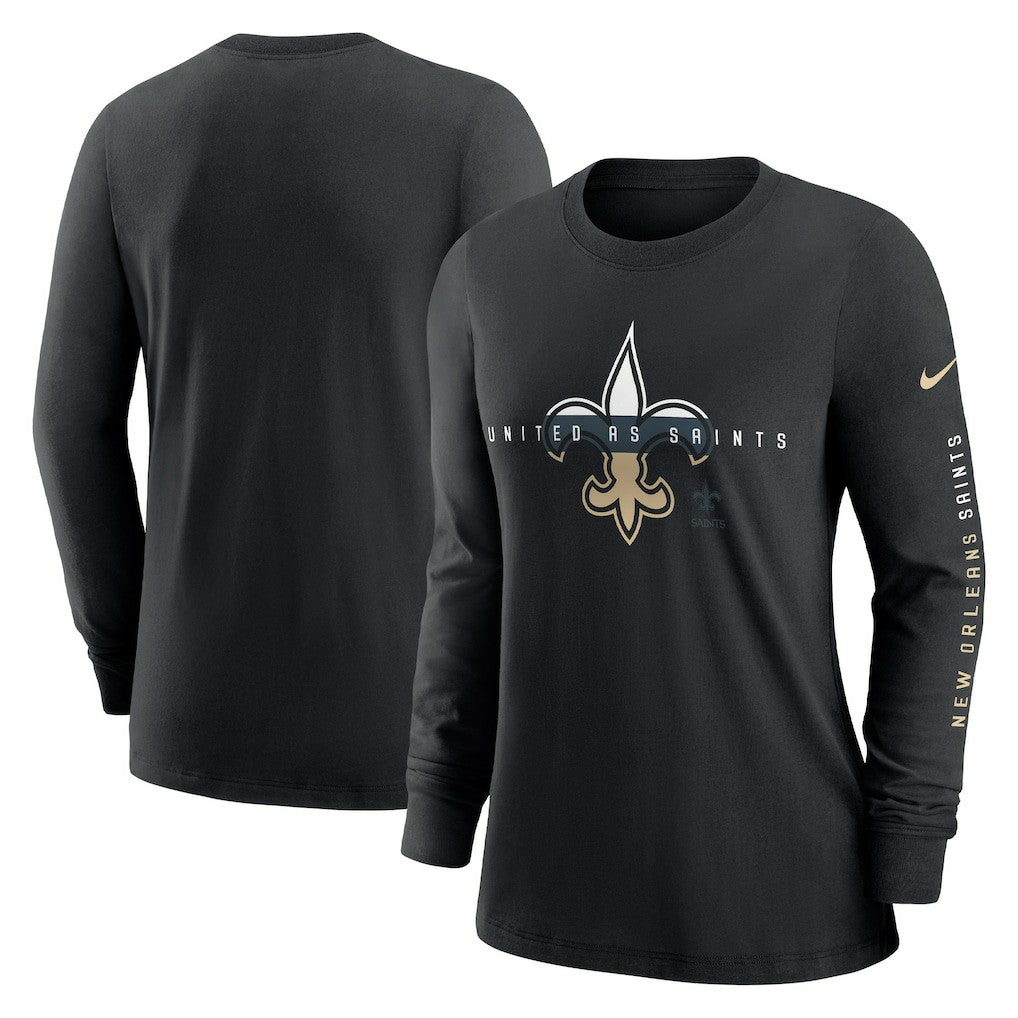 Women's Prime Split Long Sleeve T-Shirt - New Orleans Saints
