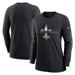 Women's Prime Split Long Sleeve T-Shirt - New Orleans Saints