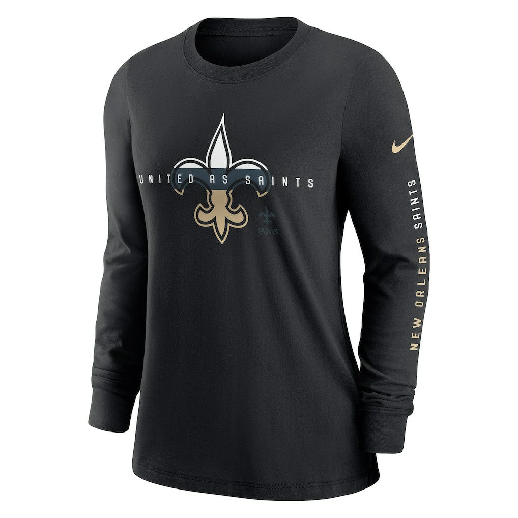 Women's Prime Split Long Sleeve T-Shirt - New Orleans Saints