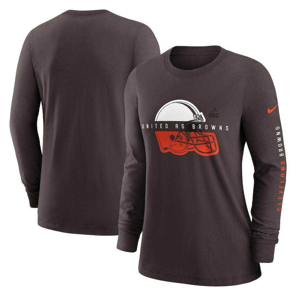 Women's Prime Split Long Sleeve T-Shirt - Cleveland Browns