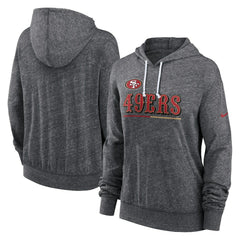 Women's Team Spirit Gym Vintage Lightweight Hoodie Top - San Francisco 49ers