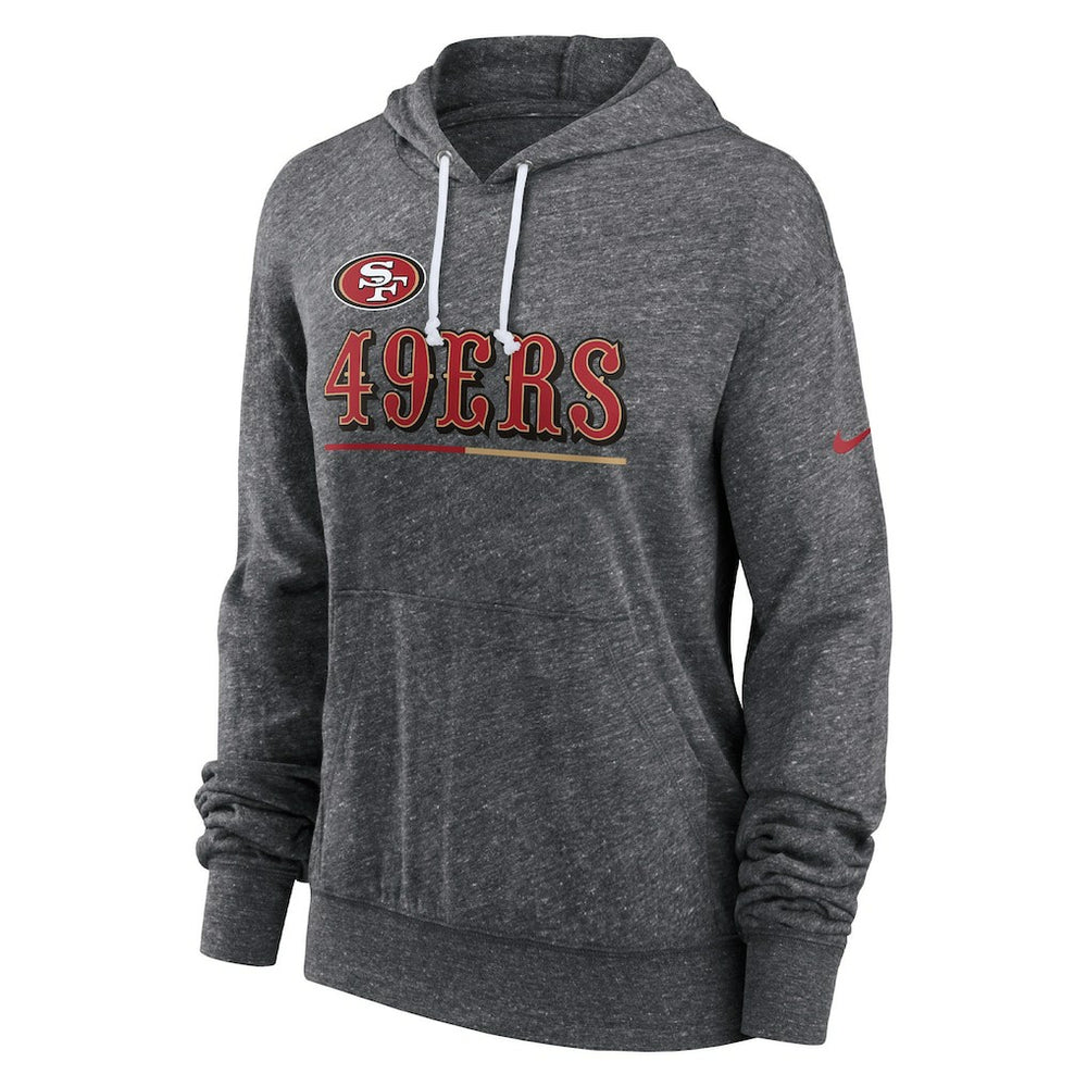 Women's Team Spirit Gym Vintage Lightweight Hoodie Top - San Francisco 49ers
