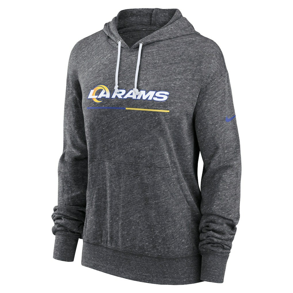 Women's Team Spirit Gym Vintage Lightweight Hoodie Top - Los Angeles Rams
