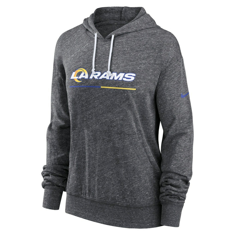 Women's Team Spirit Gym Vintage Lightweight Hoodie Top - Los Angeles Rams