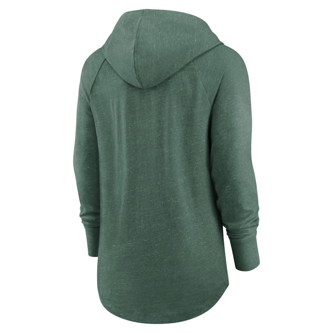 Women's Minimal Statement Lightweight Raglan Funnel Neck Pullover Hoodie - Green Bay Packers