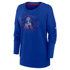 Women's Rewind Playback Icon Performance Pullover Sweatshirt - New England Patriots