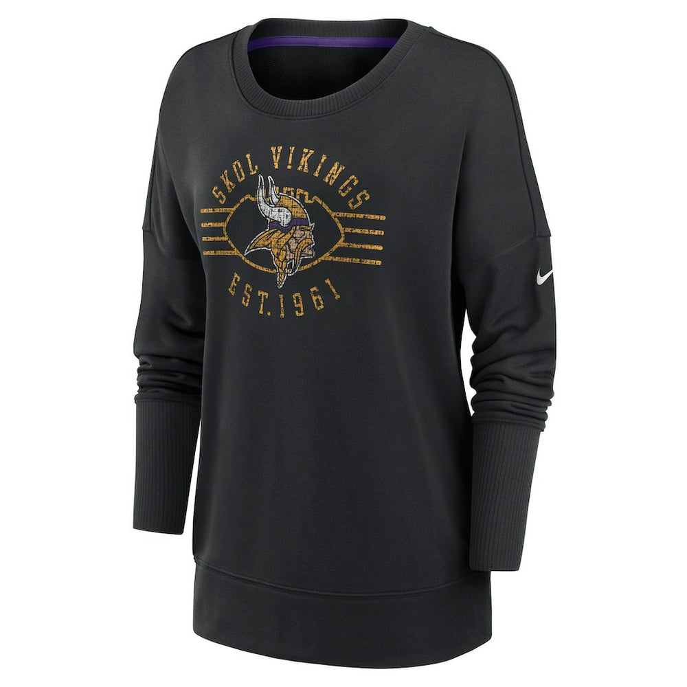 Women's Rewind Playback Icon Performance Pullover Sweatshirt - Minnesota Vikings