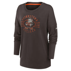 Women's Rewind Playback Icon Performance Pullover Sweatshirt - Cleveland Browns