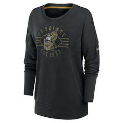Women's Rewind Playback Icon Performance Pullover Sweatshirt - New Orleans Saints
