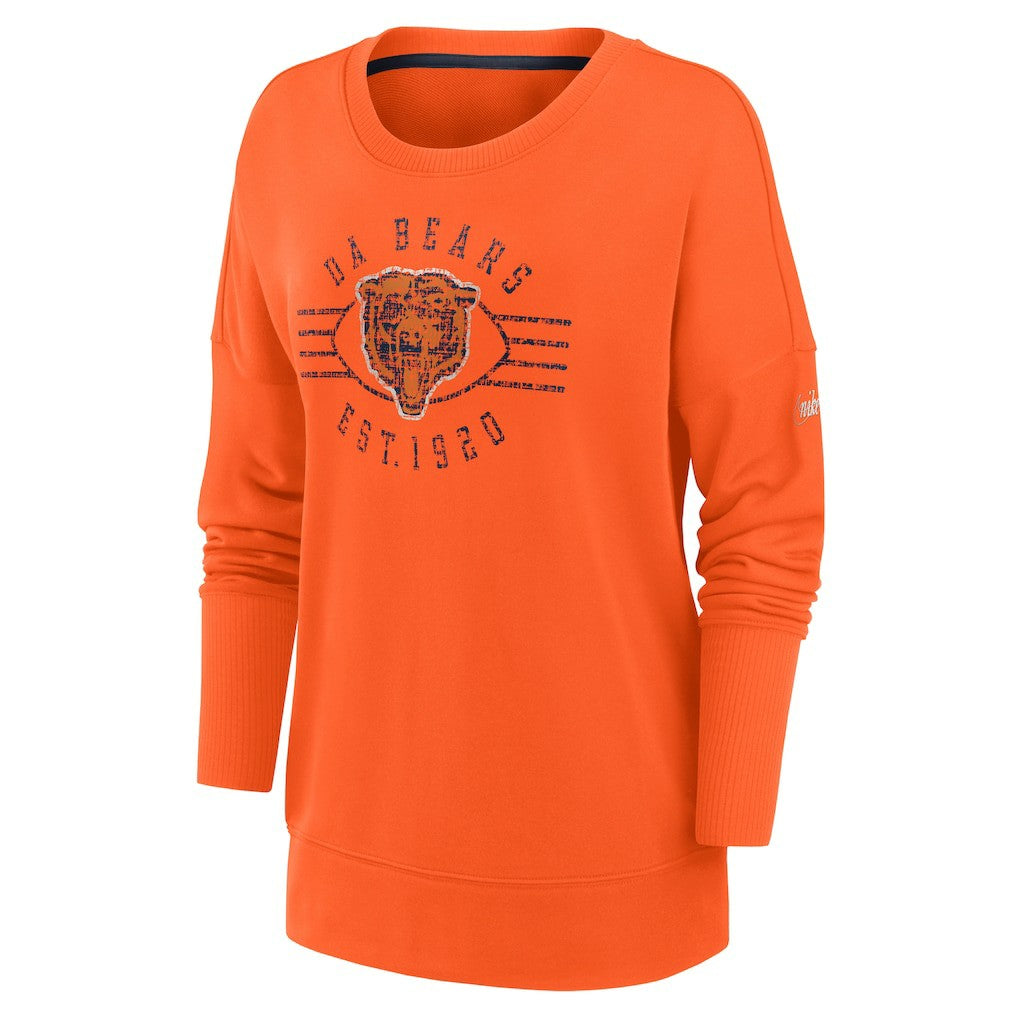 Women's Rewind Playback Icon Performance Pullover Sweatshirt - Chicago Bears