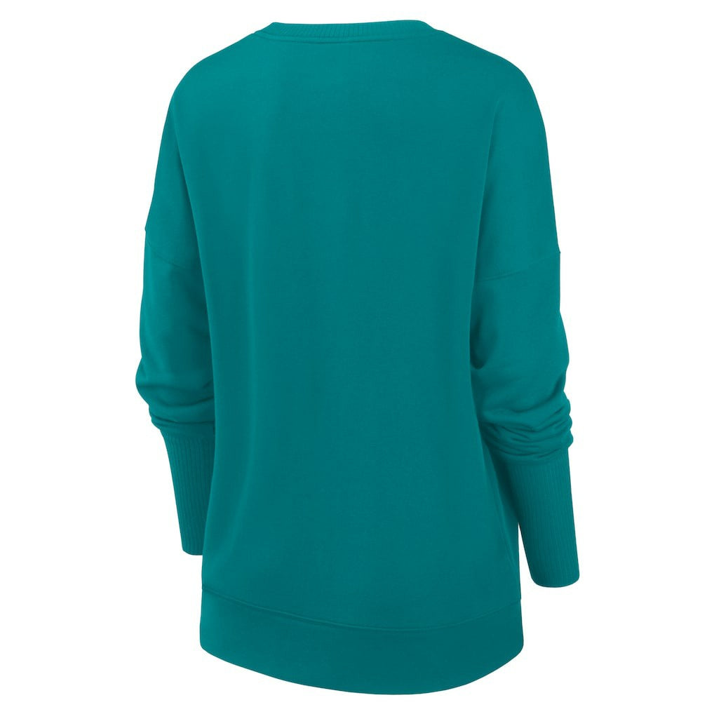Women's Rewind Playback Icon Performance Pullover Sweatshirt - Miami Dolphins