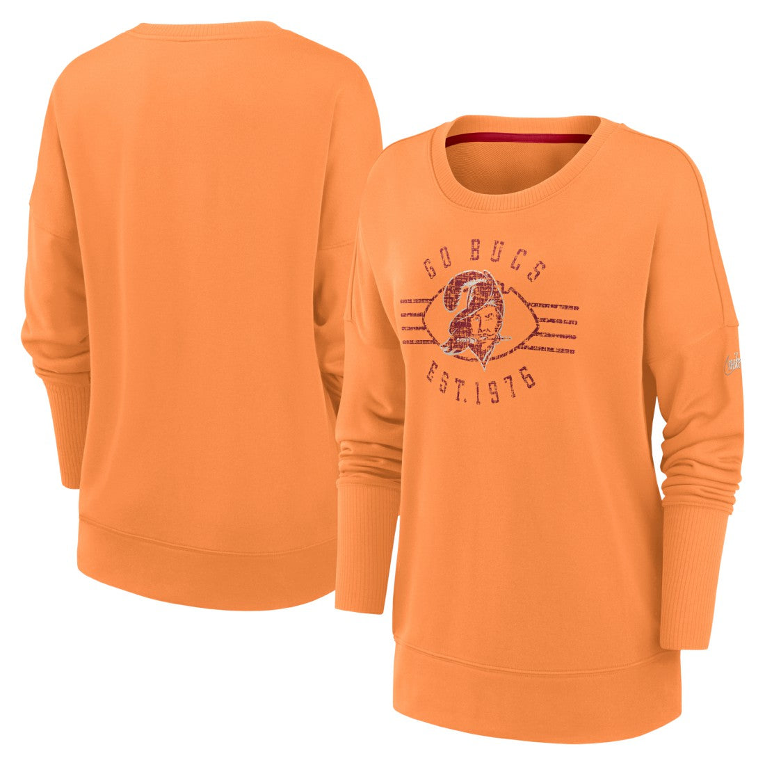 Women's Rewind Playback Icon Performance Pullover Sweatshirt - Tampa Bay Buccaneers