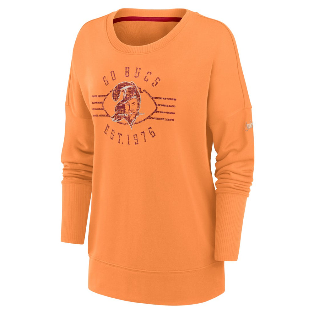 Women's Rewind Playback Icon Performance Pullover Sweatshirt - Tampa Bay Buccaneers