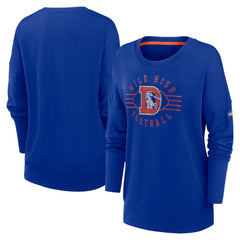 Women's Rewind Playback Icon Performance Pullover Sweatshirt - Denver Broncos