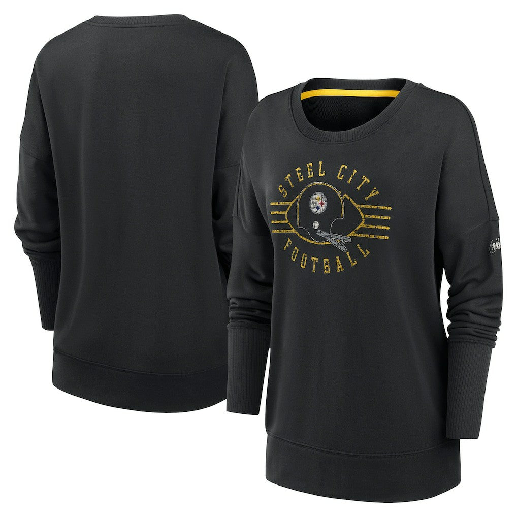 Women's Rewind Playback Icon Performance Pullover Sweatshirt - Pittsburgh Steelers