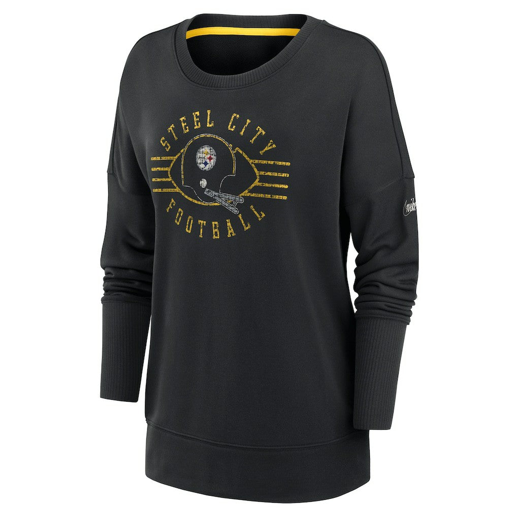 Women's Rewind Playback Icon Performance Pullover Sweatshirt - Pittsburgh Steelers