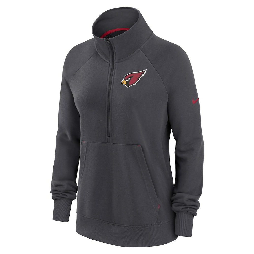 Women's Premium Raglan Performance Half-Zip Sweatshirt - Arizona Cardinals