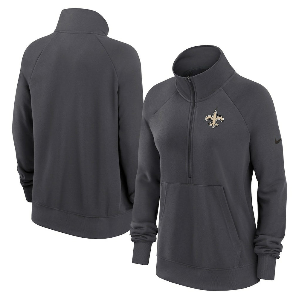 Women's Premium Raglan Performance Half-Zip Sweatshirt - New Orleans Saints